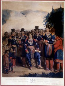 Presentazione della tribù Huron appena eletta
