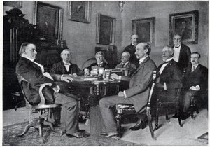 Il presidente McKinley e il suo gabinetto alla Casa Bianca da Unknown artist