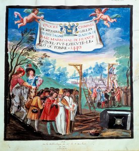 Processo di Gilles de Rais da Unknown artist