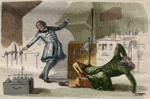 Il professor Georges Guillaume Richmann morì nel suo laboratorio a seguito di un esperimento con un elettrometro da Unknown artist