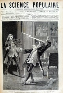 Il professor Georges Guillaume Richmann (1711-1753) morì nel suo laboratorio a seguito di un esperimento con un elettrometro da Unknown artist