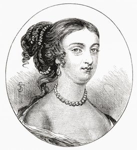 Rachel Wriothesley, Lady Russell, c. 1636 - 1723. Nobildonna inglese, erede e autrice. Da Our Own Country pubblicato nel 1898 da Unknown artist