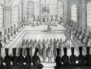 Ricevimento degli ambasciatori di Holstein (Stato della Germania) a Mosca nel 1632 da Unknown artist