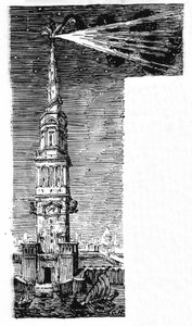 Ricostruzione del faro di Alessandria dopo Ebers Egitto. da Unknown artist