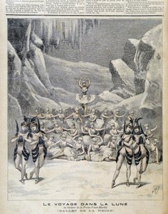 Rappresentazione al Teatro della Porte Saint Martin del "Viaggio sulla Luna" - in "Le Petit Journal" del 09/04/1892 da Unknown artist