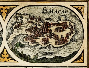 Rappresentazione di Macao, dettaglio in Le Theatre du monde