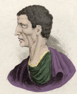 Rappresentazione del politico romano Lucio Cornelio Silla (138-68 a.C.). Incisione del XIX secolo da Unknown artist