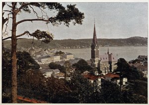 Rio de Janeiro, veduta del Morro de Gloria, fine XIX secolo