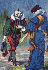 Riquet si presenta di nuovo alla principessa. Illustrazione per 