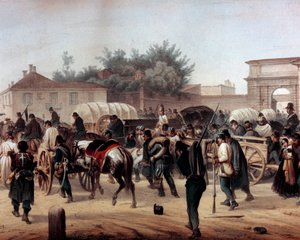 Risorgimento: Le Cinque Giornate di Milano (18-22 marzo 1848) da Unknown artist