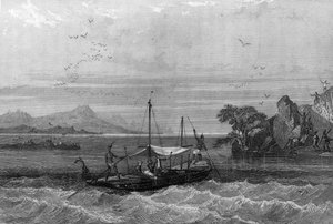 Robert Cavelier de La Salle (1643-1687) arriva alla foce del Mississippi, aprile 1675. In 