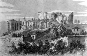 Roma, veduta del Monte Palatino e delle rovine del palazzo dei Cesari