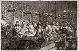 Bibbia di Royaumont, Nuovo Testamento: Le nozze di Cana. Primo miracolo di Gesù Cristo che trasformò l
