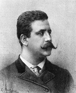Ruggero Leoncavallo, compositore italiano (1858-1919) da Unknown artist