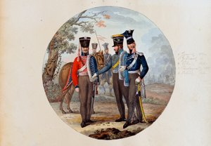 Ussari e Lancieri russi da Unknown artist