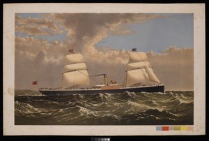S S Bristol, White Star Line, c.1875 da Unknown artist