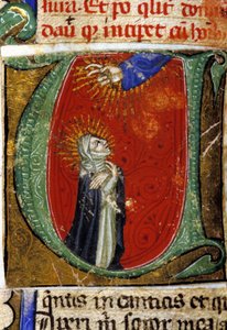Santa Caterina da Siena (1347 - 1380) miniatura del XV secolo. Biblioteca nazionale Braidense. Milano da Unknown artist