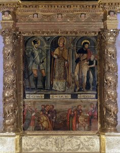 Altare di San Clair o San Rocco: San Rocco e il Bottone della Peste e San Giorgio alla moda di Enrico III - Chiesa di Nostra Signora dell