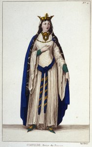 Santa Clotilde, Regina dei Franchi, moglie di Clodoveo I da Unknown artist