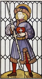 San Erasmo dopo una vetrata a Saint Quentin da Unknown artist