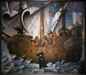 San Francesco Saverio, miracolo compiuto in Giappone intorno al 1549 da Unknown artist