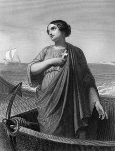 Santa Paola. Patrizia romana (347-404) - in "Le Sante Donne". 1852 da Unknown artist