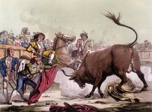 Scena di corrida in Spagna, circa 1820 da Unknown artist