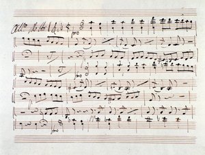Partitura per Ali Baba, opera di Luigi Cherubini da Unknown artist