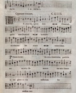 Partitura di Psalmi Poenitentiales di Roland de Lassus (1604)