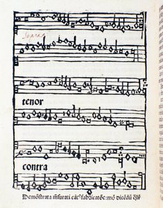 Pagina della partitura per Studi e documenti musicologici di Nicola Burzio da Unknown artist