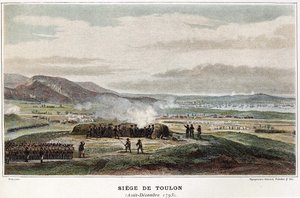 Assedio di Tolone agosto-dicembre 1793 - in "Le battaglie navali di Napoleone" da Unknown artist