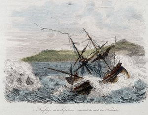 Naufragio della nave di Jean-Francois Galaup, Conte di La Perouse da Unknown artist