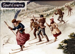 Sciatori da Unknown artist