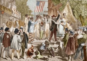 Vendita di schiavi a Richmond negli Stati Uniti nel 1864 da Unknown artist