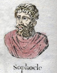 Sofocle (ca. 496-406 a.C.), poeta tragico greco da Unknown artist