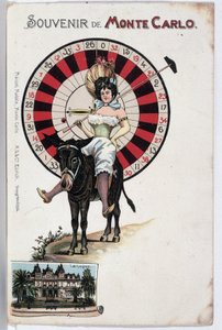 Cartolina ricordo di Monte Carlo, fine XIX secolo
