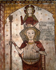 San Cristoforo che porta il Bambino Gesù, c.1285 (affresco) da Unknown artist