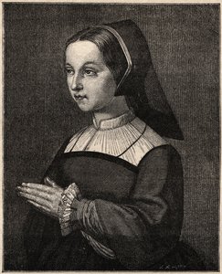 Santa Giovanna Francesca de Chantal - Ritratto di Santa Jeanne-Françoise (Jeanne Françoise Frémyot, Baronessa di Rabutin de Chantal) Fondatrice della Visitazione (1572-1641) da Unknown artist