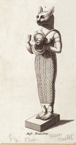 Statua della Dea della Danza, Bastet con testa di gatto (Antico Egitto)