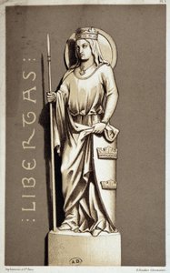 Statua che rappresenta La Libertà di Chartres da Unknown artist