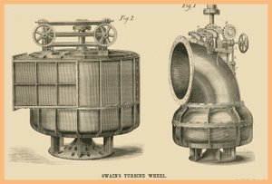 Ruota della turbina di Swains da Unknown Artist