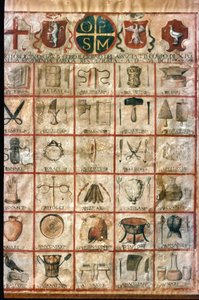 Simboli delle arti nella città. Tavola della corporazione da Unknown artist