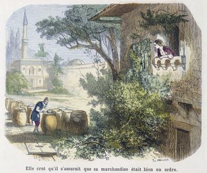Racconto: "credeva che stesse assicurando che i suoi beni fossero in ordine" - in "Le Mille e una Notte", ed. Emile Guérin, raccontato da Md Bondet, Parigi, n.d.