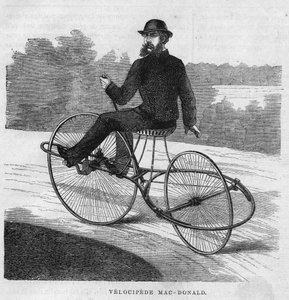 Il velocipede americano Mac-Donald. 1869 da Unknown artist