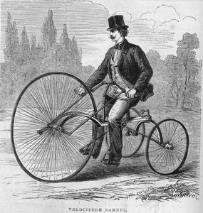 Il velocipede americano di Isaac Samuel. 1869 da Unknown artist