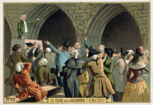 Il Club dei Giacobini (14/05/1790). Cromolitografia del XIX secolo