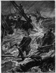 La morte di Sir Humphrey Gilbert da Unknown artist