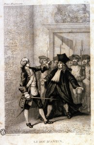 Il Duca di Antin (Louis Antoine de Pardaillan de Gondrin, Marchese, poi Duca di Antin) (1665-1736) alla Gran Loggia Provinciale Massonica. da Unknown artist