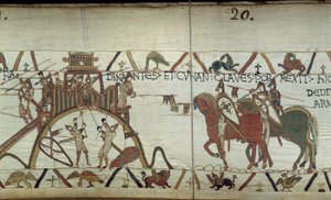 Il Duca di Bretagna consegna al Duca di Normandia le chiavi della città alla fine di una lancia da Unknown artist