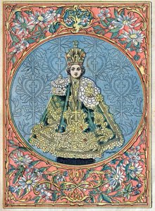 Il Bambino Gesù di Praga - Bambino Gesù di Praga - illustrazione della fine del XIX secolo da Unknown artist